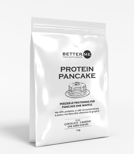Produkti protein pancake shije cokollate e bardhe arre kokosi