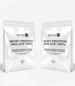 whey Proteine isolate 100% 2produktet pluhur 2kg shije banane